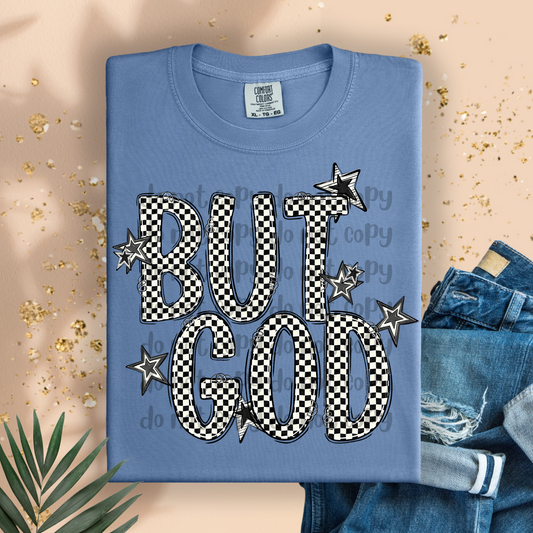 But God checkered - DTF TRANSFER