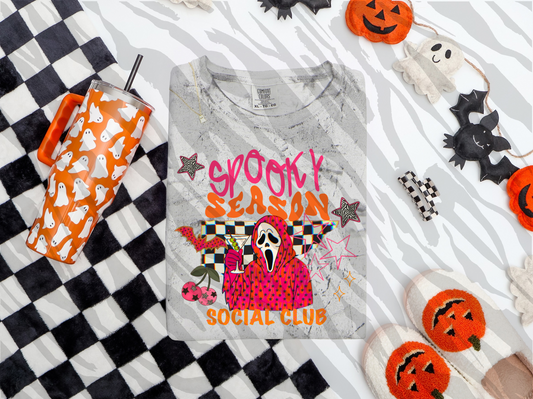 Spooky season social club - DTF TRANSFER (Talk spooky to me collab)