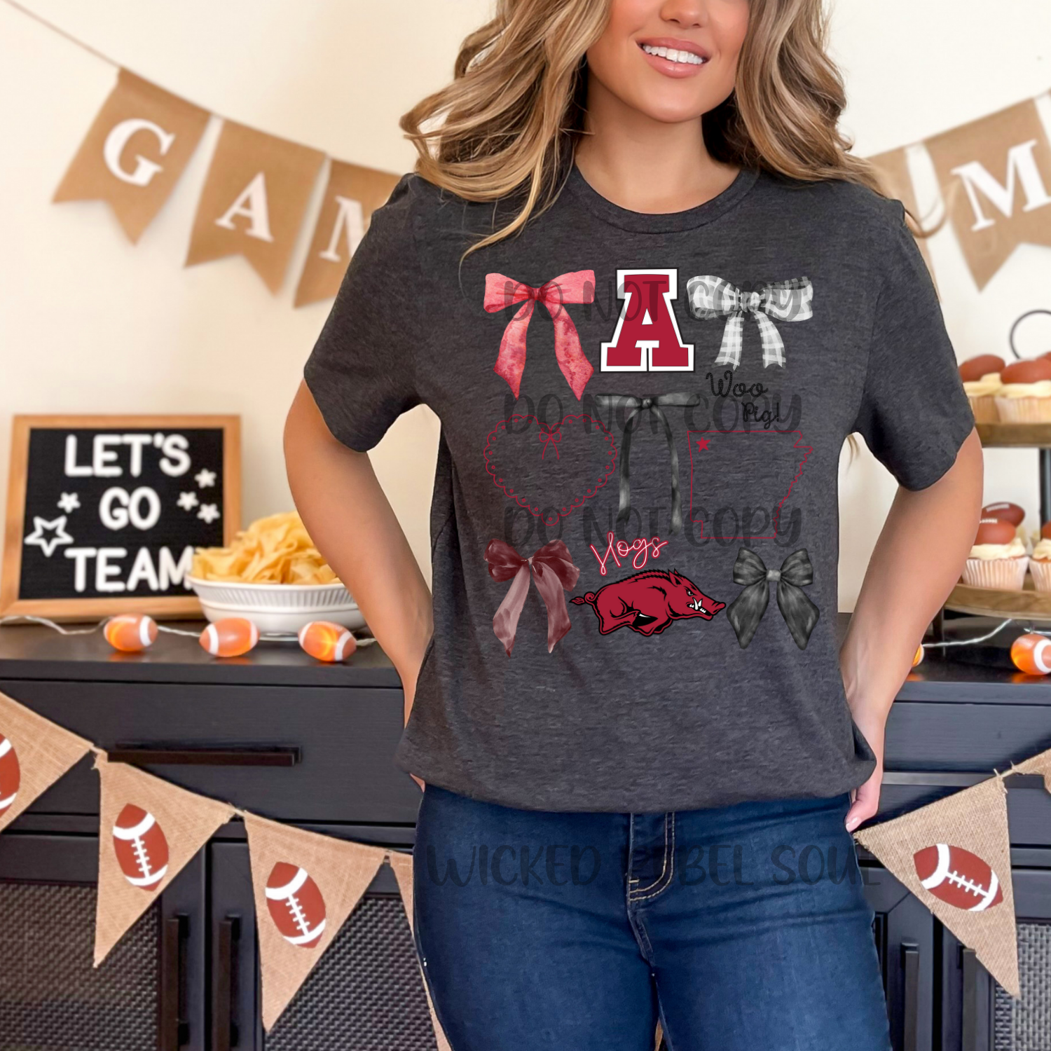 Arkansas Razorbacks - DTF TRANSFER (Axis football drop) – WickedRebelSouls