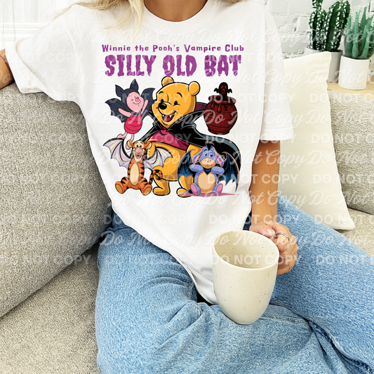 Silly old bat honeybear - DTF TRANSFER (BYD)