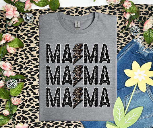 Mama leopard bolt-DTF TRANSFER (LDC/F23)