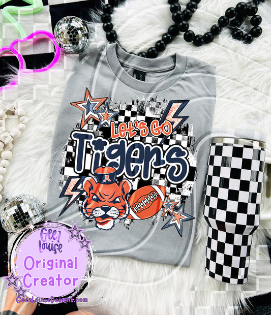 Let's go yellow A Tigers - DTF TRANSFER (GL925)