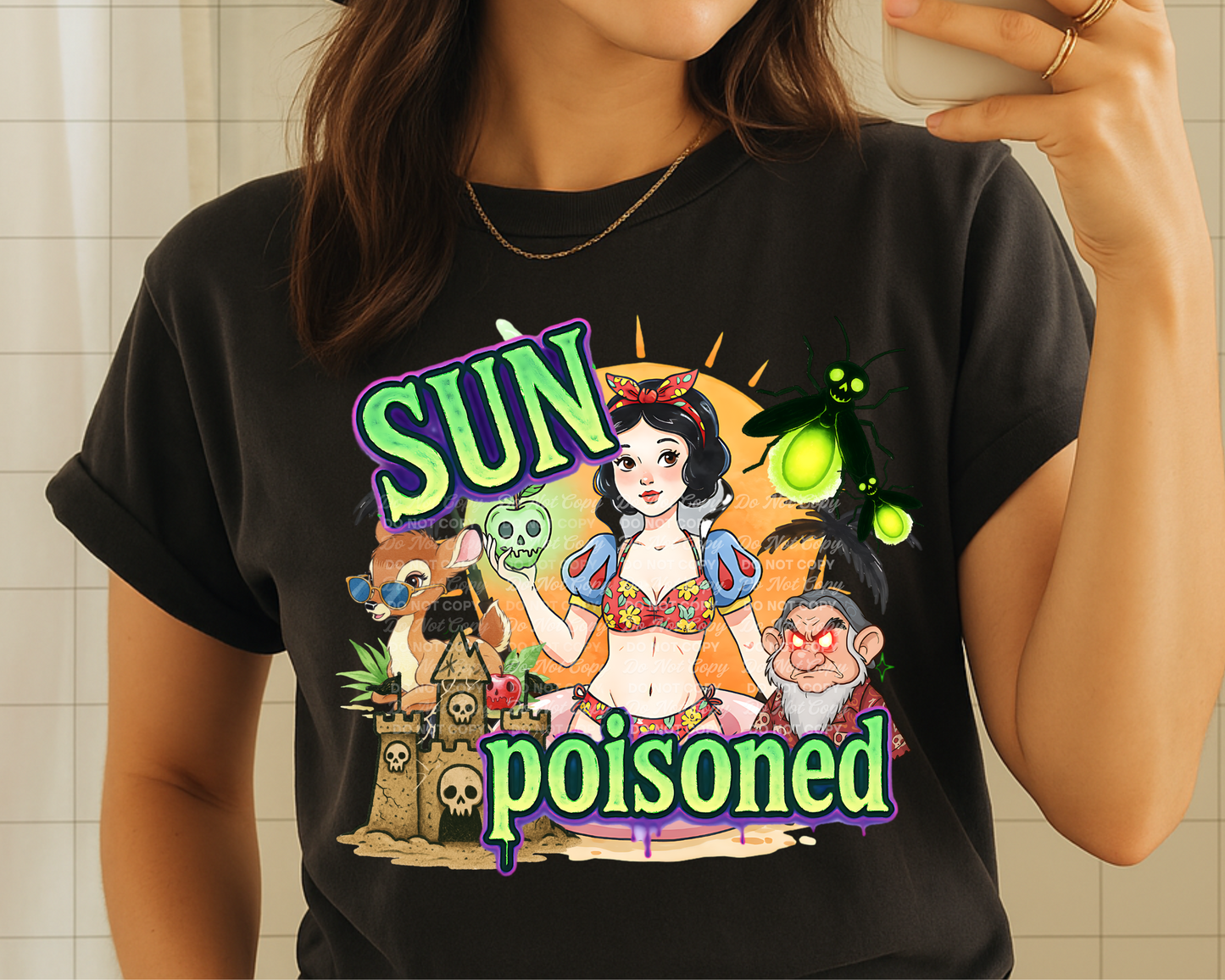 Sun Poisoned - DTF TRANSFER (Spooky Summer Collab)