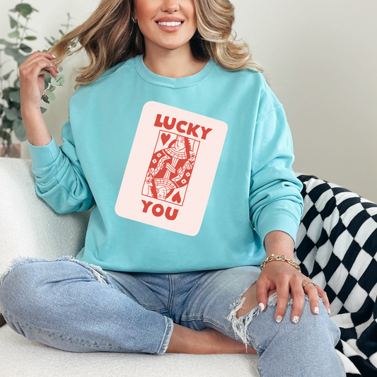 Lucky card queen of hearts - DTF TRANSFER