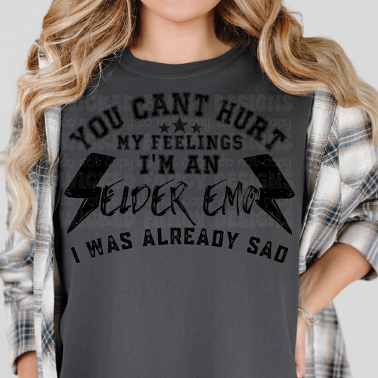 You cant hurt my feelings I'm an elder emo - DTF Transfer (WFD)