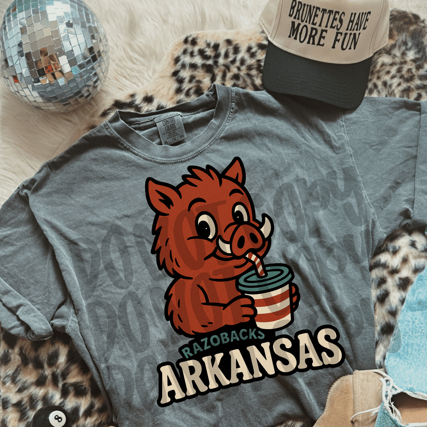 Mascot drink ; Razorbacks bundle - DTF TRANSFER (SYM)
