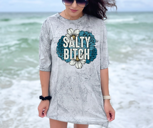 Salty b*tch floral-DTF TRANSFER (LDC/F23)