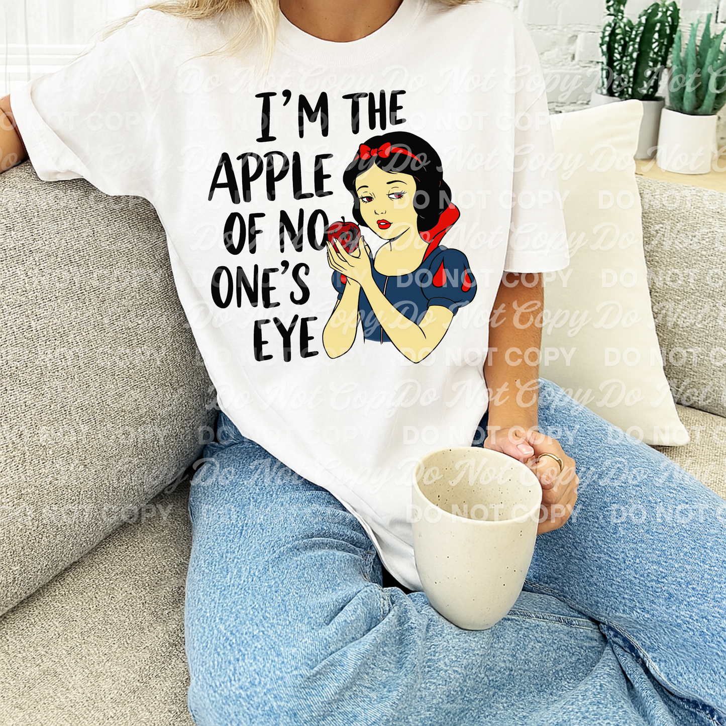 I'm the apple of no ones eye snow princess - DTF TRANSFER (BYD)