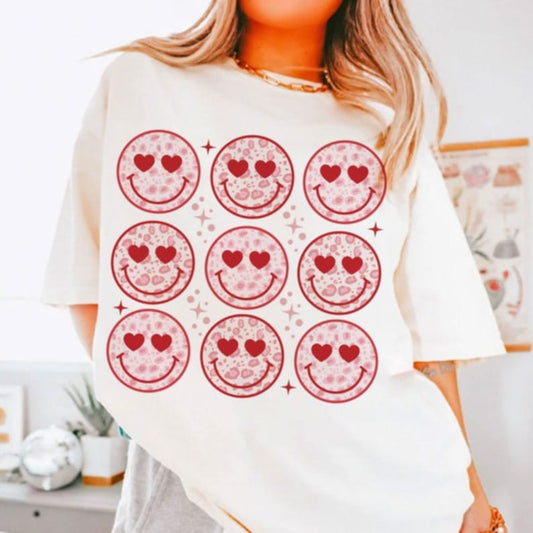 Heart smiles - DTF TRANSFER (ULF)