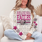 Pink sequin Football Design CHOOSE YOUR TEAM DTF TRANSFER (MMD)