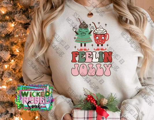 Feelin Jolly - DTF TRANSFER ONLY (WRS)