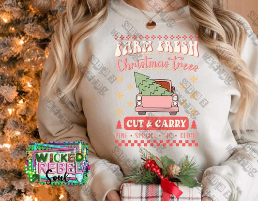 Farm Fresh Christmas Trees - DTF TRANSFER ONLY (WRS)