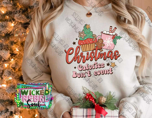 Christmas Calories Dont Count - DTF TRANSFER ONLY (WRS)