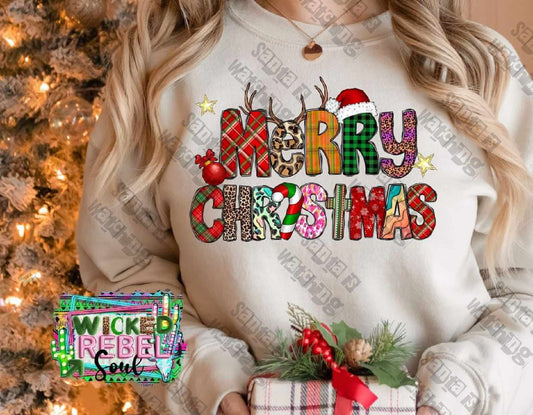 Merry Christmas - DTF TRANSFER ONLY (WRS)