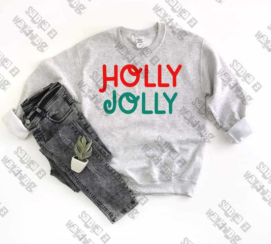 Holly Jolly  - DTF TRANSFER ONLY (WRS)
