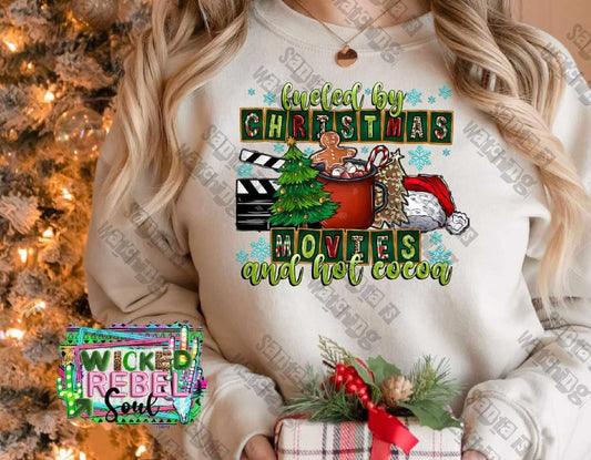 Fueled By Christmas Movies - DTF TRANSFER ONLY (WRS)