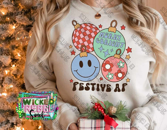 Festive AF - DTF TRANSFER ONLY (WRS)