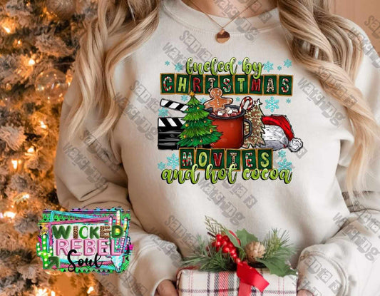 Fueled By Christmas Movies - DTF TRANSFER ONLY (WRS)