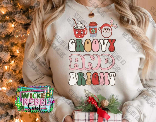 Groovy And Bright - DTF TRANSFER ONLY (WRS)
