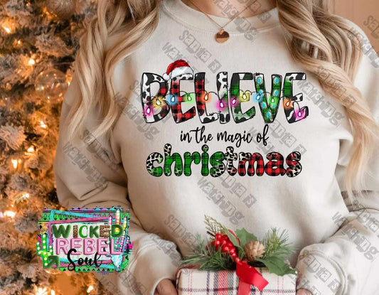 Believe In The Magic Of Christmas - DTF TRANSFER ONLY (WRS)