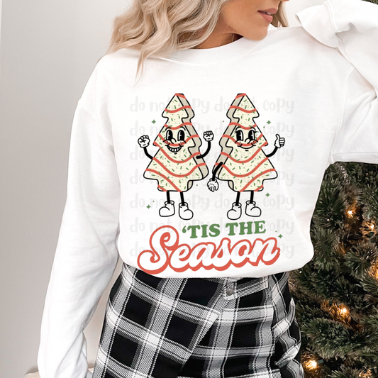 Retro snack cakes tis the season - DTF TRANSFER ONLY