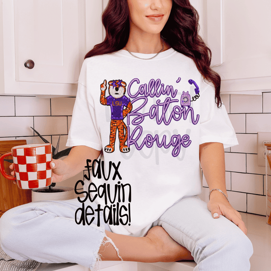 Tigers : extra faux sequin - DTF TRANSFER (SYM)