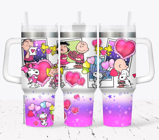 CB Hearts ; UV DTF 40OZ TUMBLER Wrap (top & bottom) AGCM