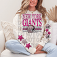 Pink sequin Football Design CHOOSE YOUR TEAM DTF TRANSFER (MMD)
