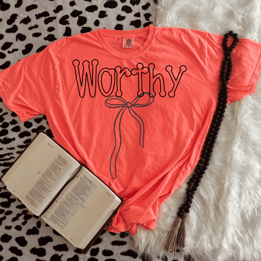 Worthy faith bow coquette - DTF TRANSFER (PVC)