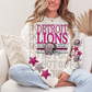 Pink sequin Football Design CHOOSE YOUR TEAM DTF TRANSFER (MMD)