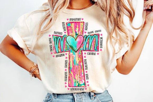 MOM Cross - DTF TRANSFER (CFD)