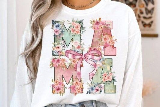 Floral Mama Grid - DTF TRANSFER (CFD)