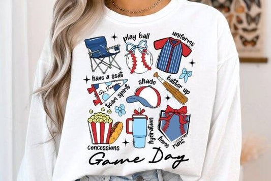 Baseball collage Gameday- DTF TRANSFER (CFD)