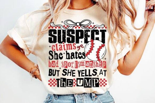 Suspect - yells at ump - DTF TRANSFER (CFD)