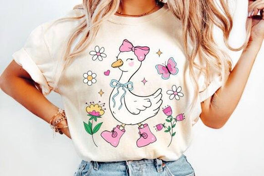 Little girl goose - DTF TRANSFER (CFD)