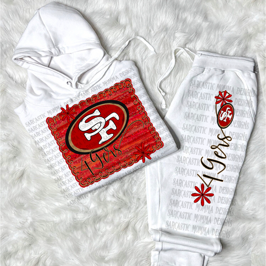 SF football framed - DTF TRANSFER (SMD AU25)