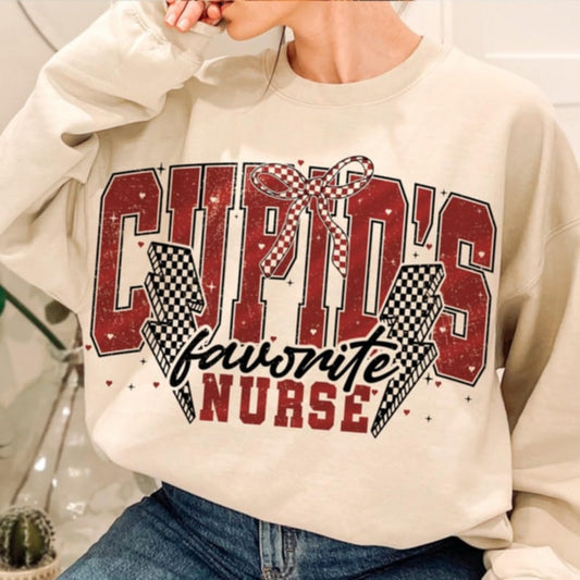 Cupids favorite nurse - DTF TRANSFER (ULF)
