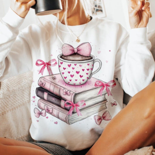 Books & coffee - DTF TRANSFER (ULF)