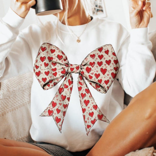 Bows and hearts- DTF TRANSFER (ULF)