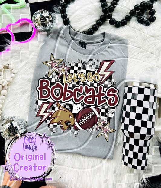 Let's go yellow Bobcats - DTF TRANSFER (GL925)