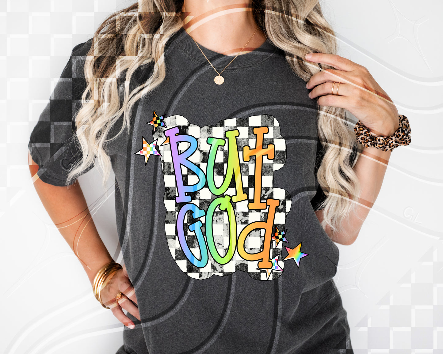 But God - DTF TRANSFER (GLD)