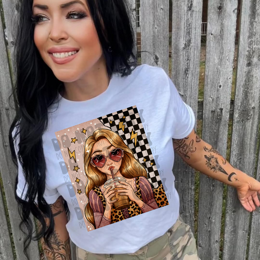 Purple Princess - DTF TRANSFER (Coffee princess bundle SAVED)