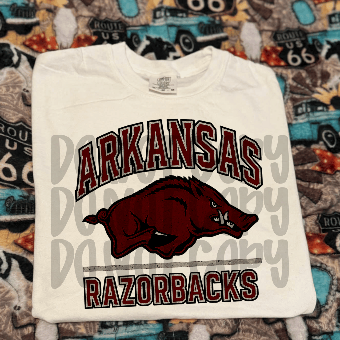 Simple mascot 2 darker ; Razorbacks bundle - DTF TRANSFER (SYM)