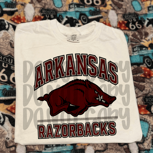 Simple mascot 2 darker ; Razorbacks bundle - DTF TRANSFER (SYM)