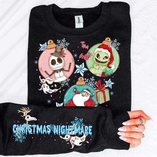 Christmas Nighmare w/ or w/o sleeves - DTF TRANSFER - (MMDD)