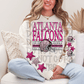 Pink sequin Football Design CHOOSE YOUR TEAM DTF TRANSFER (MMD)