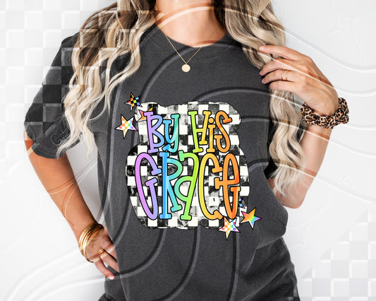 By His Grace - DTF TRANSFER (GLD)