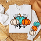 Custom personalized fall pumpkin with or without sleeves - DTF transfer