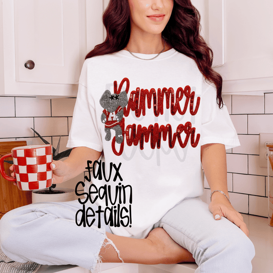Roll tide : extra faux sequin - DTF TRANSFER (SYM)