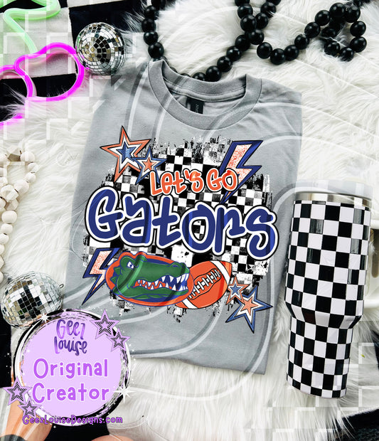 Let's go yellow Gators - DTF TRANSFER (GL925)